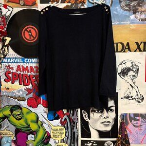 Black long sleeve top
